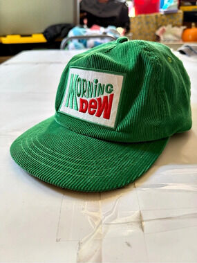 Mountain Dew Green Corduroy Snapback Hat
